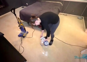 Vacuuming Before A Carpet Steamy