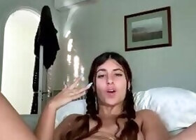 Ittybittycherry Super Hairy Babe Masturbating Pussy On Livestream
