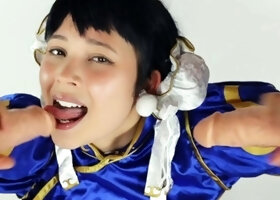 VirtualGeisha - Chun Li Takes Two Cocks Like A True Slu
