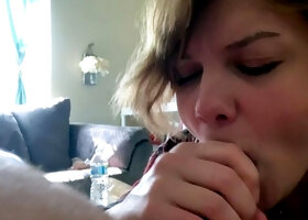 Amateur Blonde Blowjob CIM