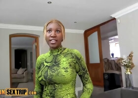 Ebony 18-Year-Old Shifts from Seductive Dance to Intense Pounding, Making Her Hairy
