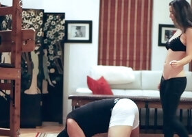 Femdom fetish strap porno