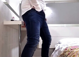 Amateur fucking, massive cum, bear handjob