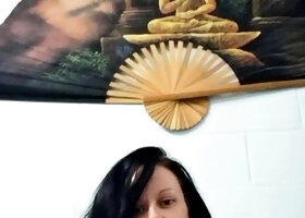 Stacked brunette goes solo toys and masturbation