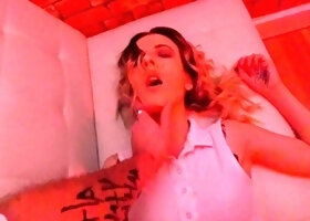 Tit fucked curvy busty brunette blowjob babe sexy pov hi def