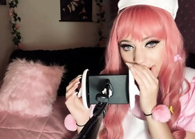 Latex slut solo anal masturbation