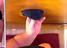 Tight slim twink at the golden gloryhole he drips precum