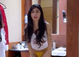 Mia Khalifa Strips While Getting Ready For A Night Out
