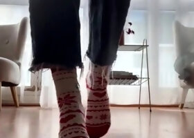 Foot fetish Close up feet and toes tease