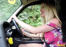 Valerie Fox joins in on the kinky lesbian fun with a secret taxi ride