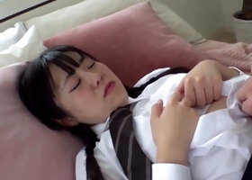 Skinny Japanese Teen Fingered and Fucked
