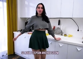 MILF vixen surprises stepson with sensual handjob and sex