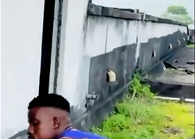 Two macho men fucking outdoor