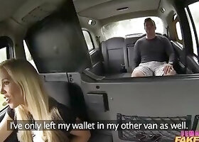 Female Fake Taxi - Busty Driver Gives Stranded Builder Outdoor Sex & a Deep Throat Ride