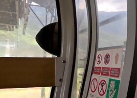 TommyMiller Delivers Intense Blowjob and Hardcore Pounding to Very Horny Pregnant Woman in Cable Car in