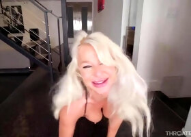 Deep Troated Cumshot London River London Goes Down Cum In M...