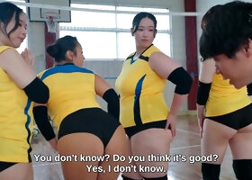 Mature japanese milf shares intense volleyball passion