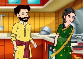 Husband Wife and Maid Gangu Bai Ki Chudai Ki Story, Hindi Cartoon Sex Story